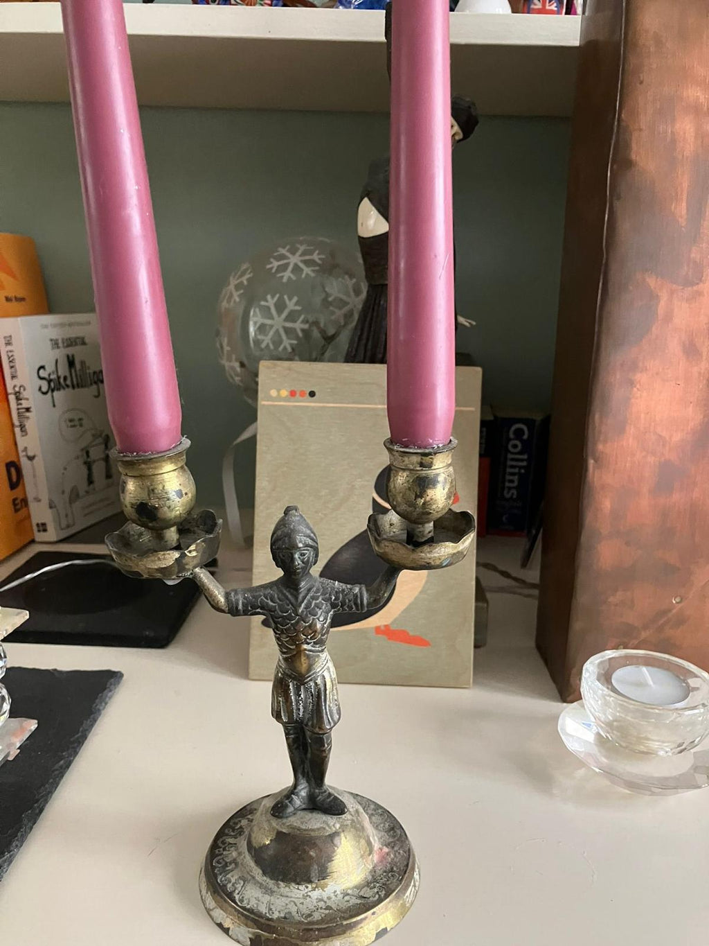 Bronze Centurian Candle Holder