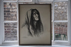 Original Charcoal Signed Portraits 1922 Passion Play
