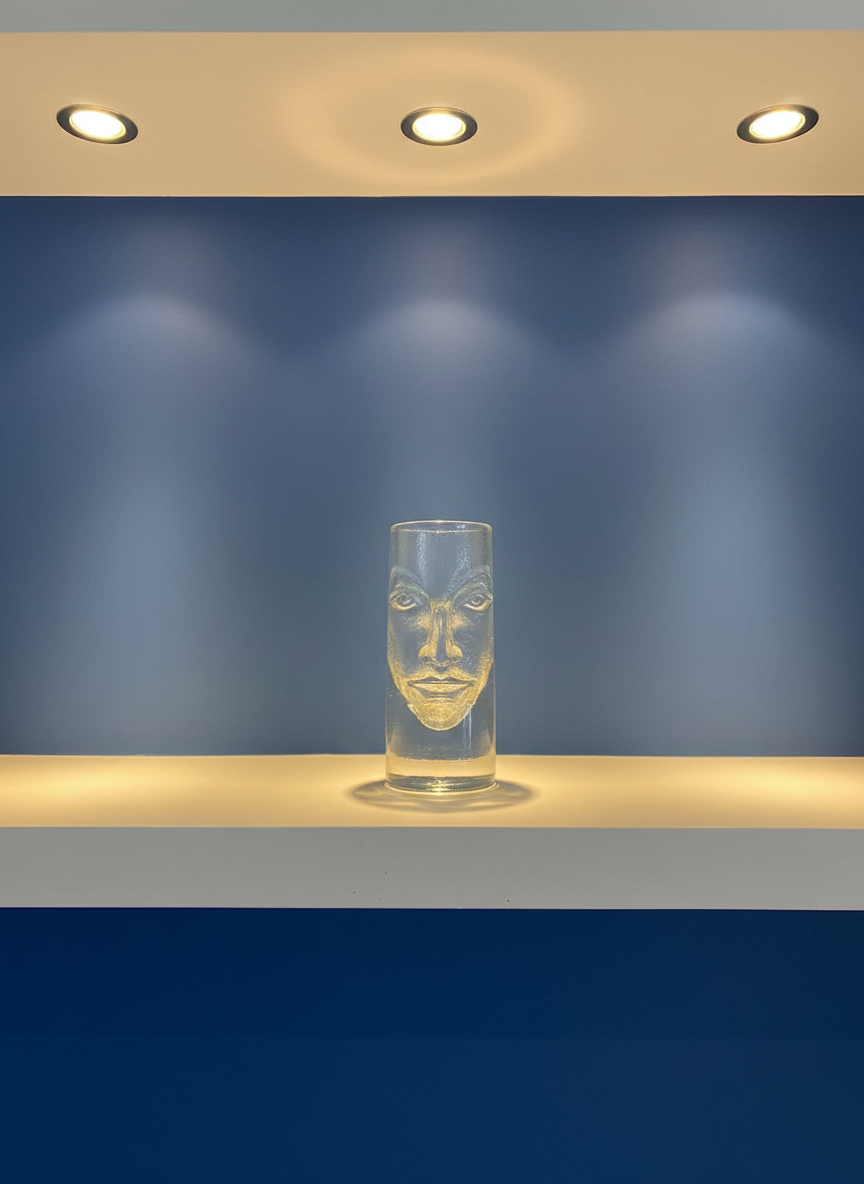 Peter Borkovics Face Shot glass