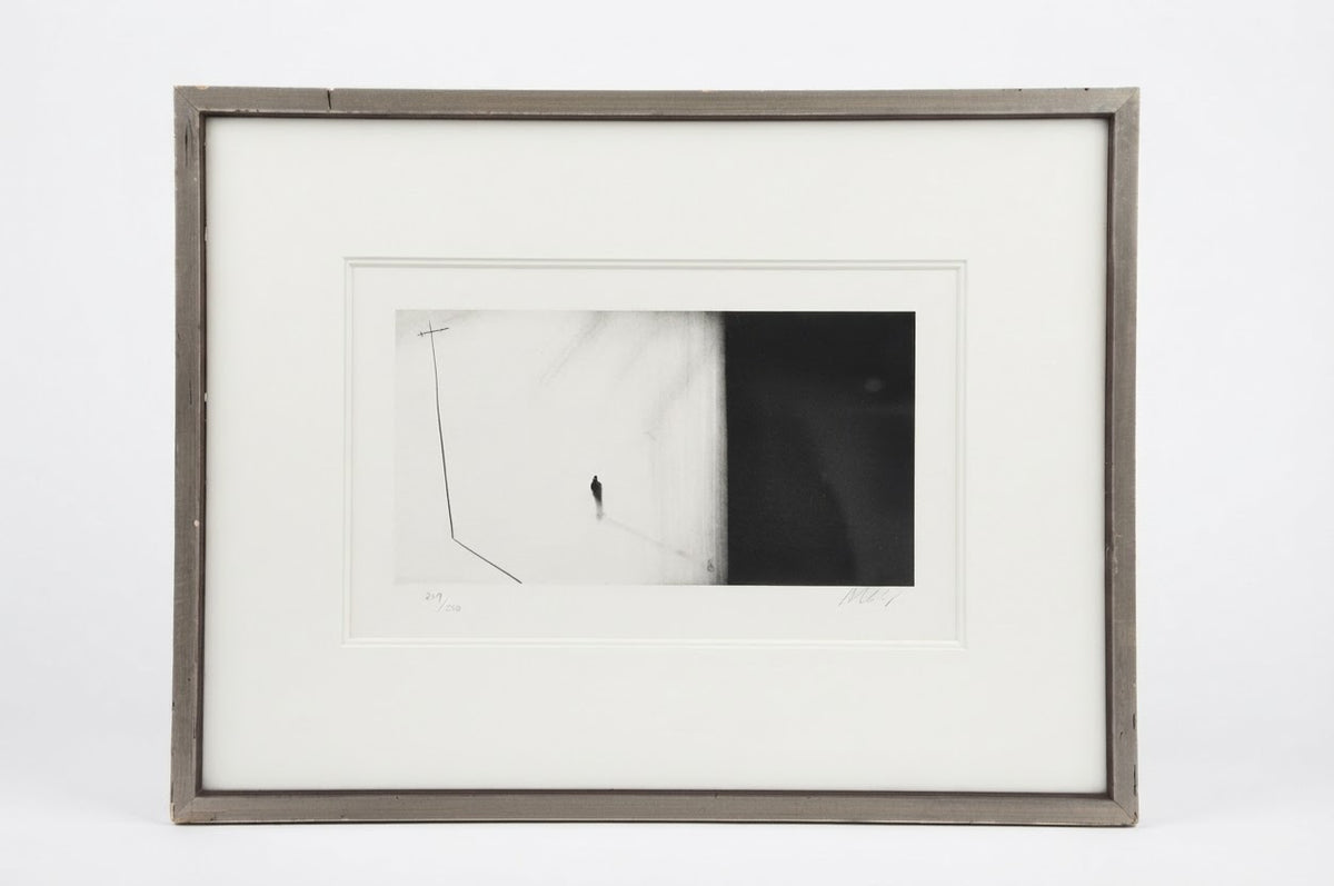 Mackenzie Thorpe (b. 1956) — signed limited edition print, monochrome 65cmWx50cmH