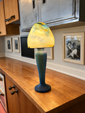 French style hand blown table lamp