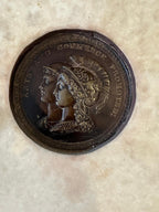 Regency, 1848 Bronze Wall Plaque 24cmWx44cmH