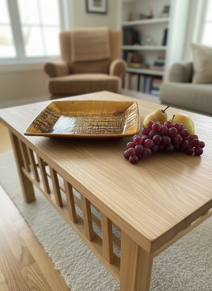 Mid Century Modern wave dish, Mustard Yellow
